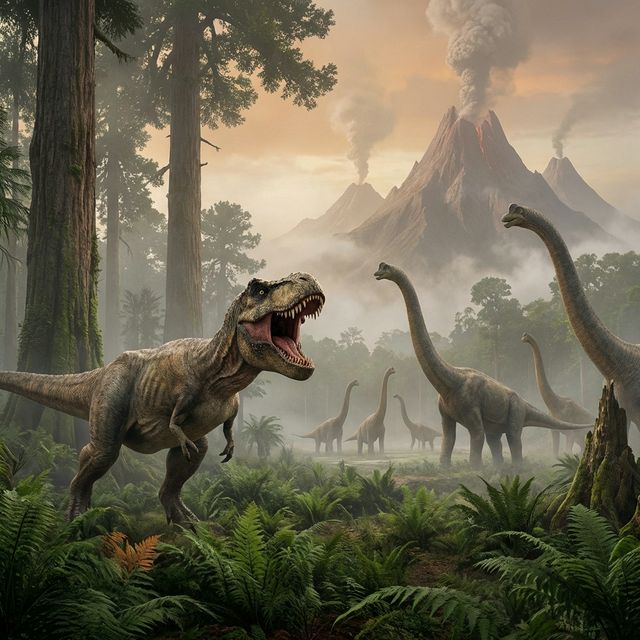 Crétacé -65 millions d'années dinosaures