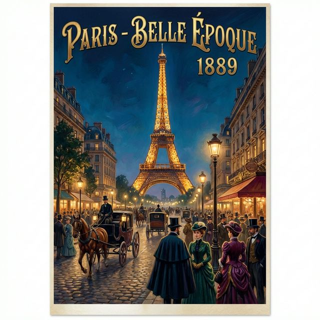 Paris 1889 Belle Époque Tour Eiffel
